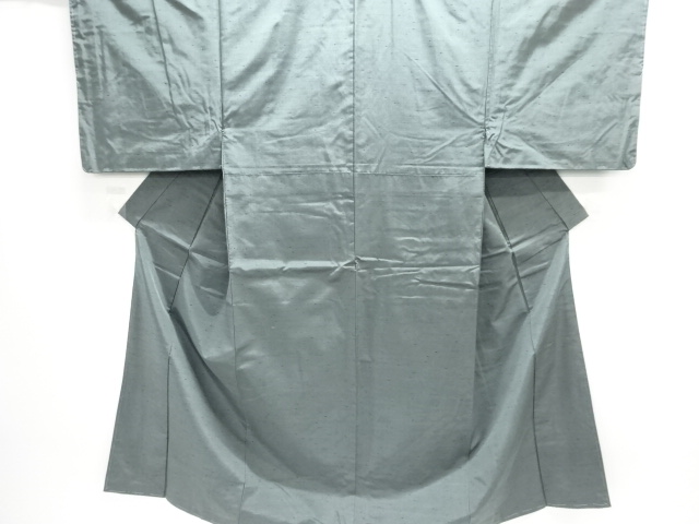 JAPANESE MENS ENSEMBLE KIMONO & JUBAN SET / SILK / UNUSED / FUSHI TSUMUGI